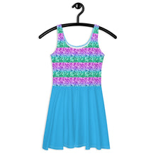 Load image into Gallery viewer, Crystal Stripe Skater Dress