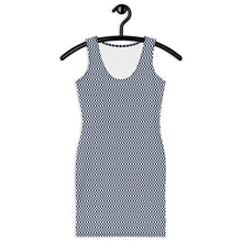 Load image into Gallery viewer, Navy Blue Micro Checker Dress
