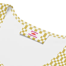 Load image into Gallery viewer, Bright Gold Micro Checker Dress
