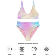 Load image into Gallery viewer, Cotton Candy Recycled High-Waisted Bikini
