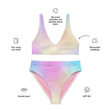 Load image into Gallery viewer, Cotton Candy Recycled High-Waisted Bikini
